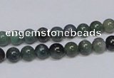 CAB383 15.5 inches 6mm round moss agate gemstone beads wholesale