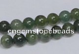 CAB384 15.5 inches 8mm round moss agate gemstone beads wholesale