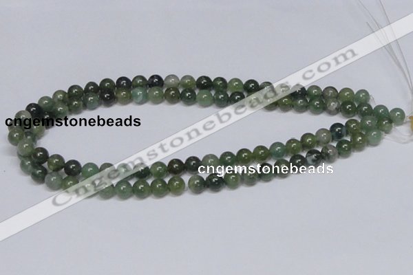 CAB384 15.5 inches 8mm round moss agate gemstone beads wholesale