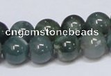 CAB386 15.5 inches 12mm round moss agate gemstone beads wholesale