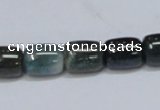 CAB392 15.5 inches 10*12mm column moss agate gemstone beads wholesale