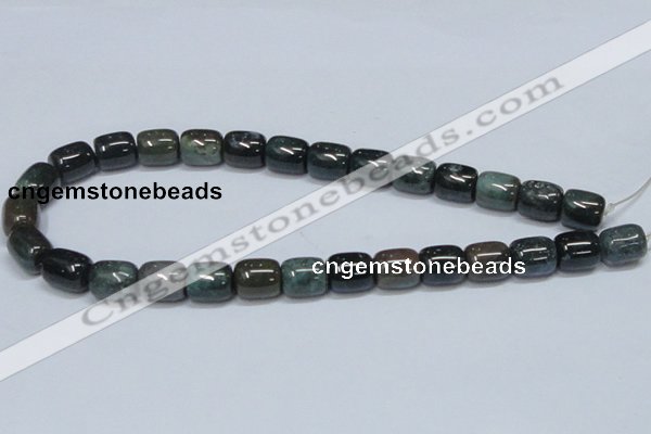 CAB393 15.5 inches 12*14mm column moss agate gemstone beads wholesale