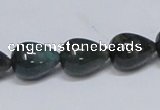 CAB396 15.5 inches 12*16mm teardrop moss agate gemstone beads