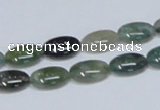 CAB409 15.5 inches 8*12mm oval moss agate gemstone beads wholesale