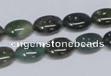 CAB410 15.5 inches 10*14mm oval moss agate gemstone beads wholesale