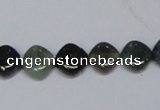 CAB418 15.5 inches 10*10mm rhombic moss agate gemstone beads