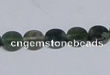 CAB419 15.5 inches 10mm coin moss agate gemstone beads wholesale