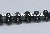 CAB427 15.5 inches 6*12mm bone-shaped moss agate gemstone beads