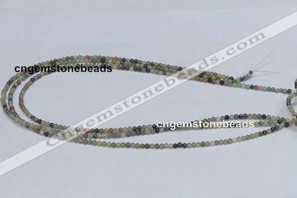 CAB429 15.5 inches 3mm round indian agate gemstone beads wholesale