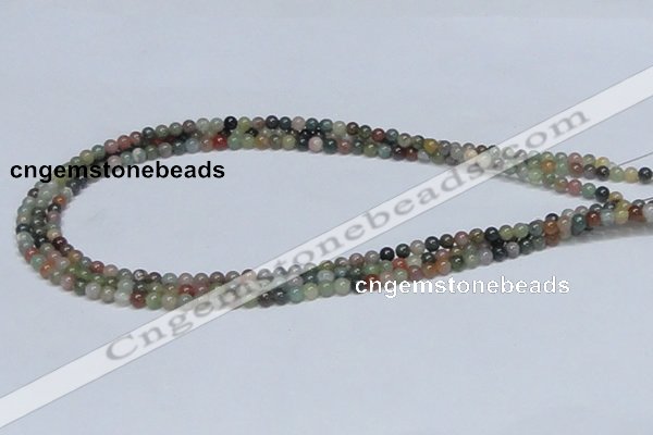 CAB430 15.5 inches 4mm round indian agate gemstone beads wholesale