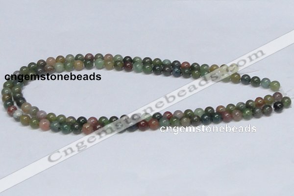 CAB432 15.5 inches 7mm round indian agate gemstone beads wholesale