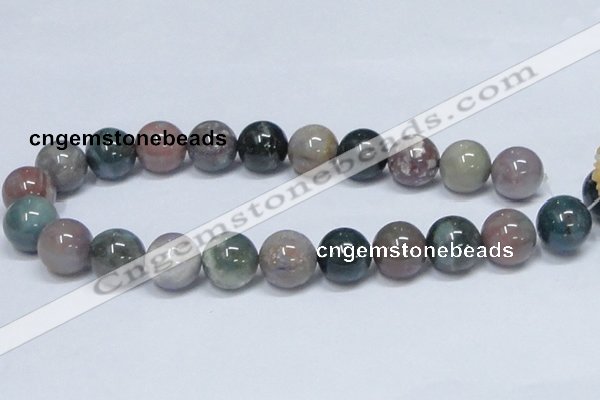 CAB436 15.5 inches 18mm round indian agate gemstone beads wholesale