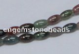 CAB438 15.5 inches 5*8mm rice indian agate gemstone beads wholesale