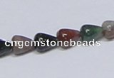 CAB444 15.5 inches 8*10mm teardrop indian agate gemstone beads