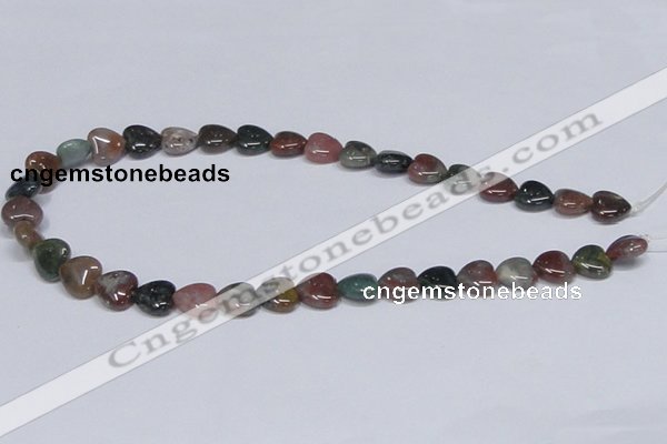 CAB454 15.5 inches 12*12mm heart indian agate gemstone beads