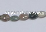 CAB456 15.5 inches 8*10mm oval indian agate gemstone beads wholesale