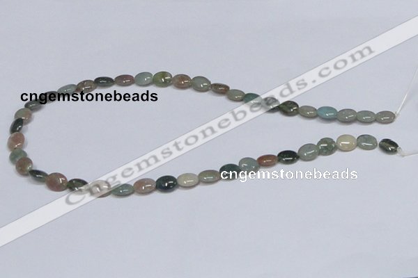 CAB456 15.5 inches 8*10mm oval indian agate gemstone beads wholesale