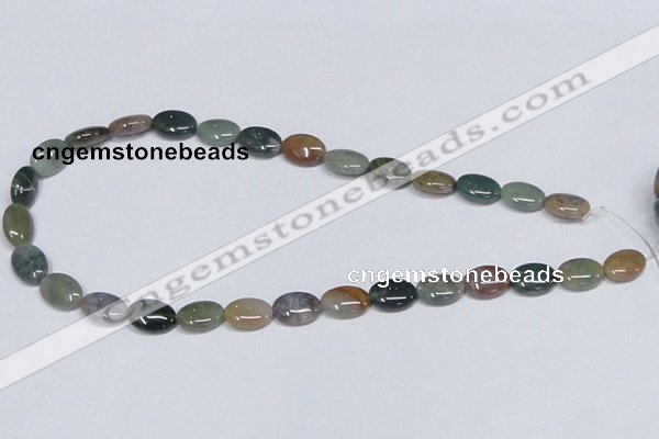 CAB457 15.5 inches 10*14mm oval indian agate gemstone beads wholesale