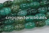 CAB50 15.5 inches 8*12mm egg-shaped peafowl agate gemstone beads