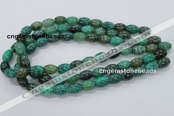 CAB51 15.5 inches 12*16mm egg-shaped peafowl agate gemstone beads