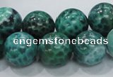 CAB54 15.5 inches 16mm round peafowl agate gemstone beads wholesale