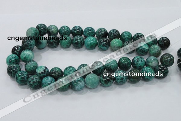 CAB54 15.5 inches 16mm round peafowl agate gemstone beads wholesale