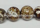 CAB614 15.5 inches 18mm round leopard skin agate beads wholesale