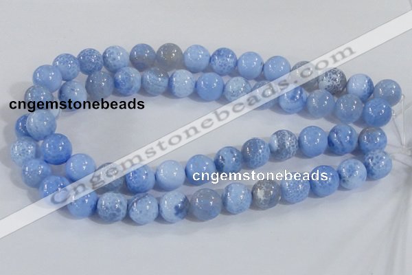 CAB648 15.5 inches 14mm round fire crackle agate beads wholesale