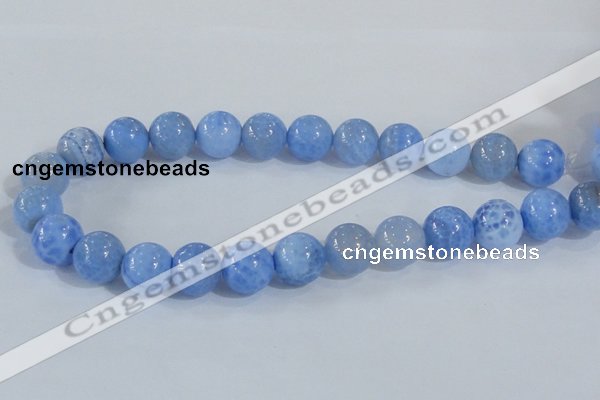 CAB649 15.5 inches 16mm round fire crackle agate beads wholesale