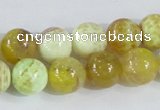 CAB661 15.5 inches 12mm round fire crackle agate beads wholesale