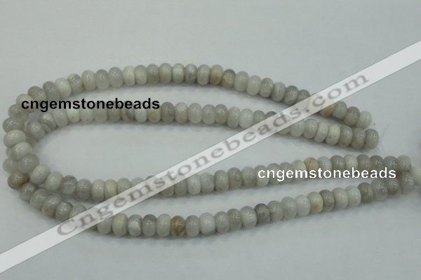 CAB901 15.5 inches 6*10mm rondelle natural crazy agate beads wholesale