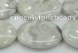 CAB913 15.5 inches 22*30mm oval natural crazy agate beads wholesale