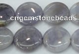 CAB925 15.5 inches 20mm coin natural purple agate beads wholesale