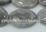 CAB928 15.5 inches 22*30mm oval natural purple agate beads wholesale