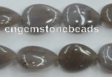 CAB957 15.5 inches 13*18mm flat teardrop ocean agate gemstone beads