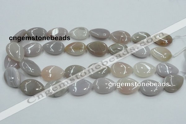 CAB958 15.5 inches 18*25mm flat teardrop ocean agate gemstone beads