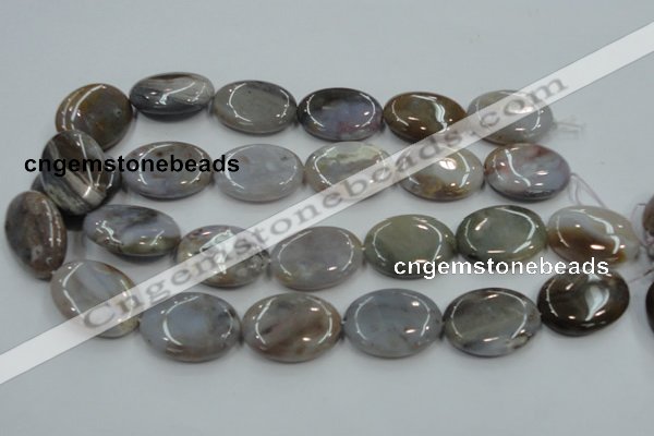 CAB960 15.5 inches 22*30mm oval ocean agate gemstone beads