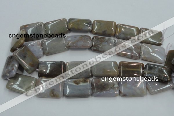 CAB961 15.5 inches 20*30mm rectangle ocean agate gemstone beads