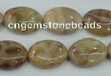 CAB976 15.5 inches 13*18mm oval Morocco agate beads wholesale