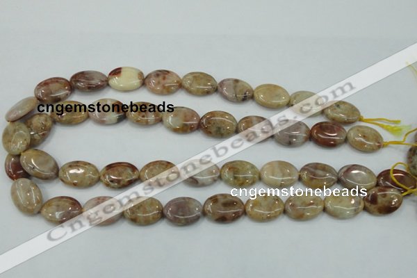 CAB976 15.5 inches 13*18mm oval Morocco agate beads wholesale