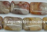 CAB979 15.5 inches 18*25mm rectangle Morocco agate beads wholesale