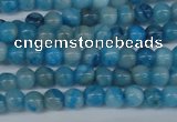 CAB998 15.5 inches 4mm round blue crazy lace agate beads