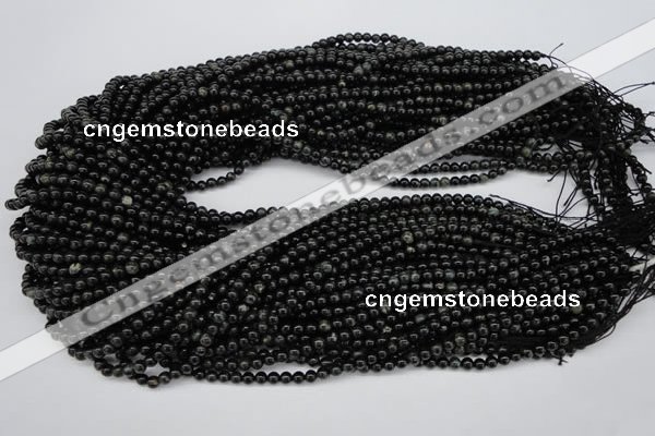 CAE01 15.5 inches 4mm round astrophyllite beads wholesale