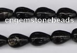 CAE21 15.5 inches 10*14mm teardrop astrophyllite beads wholesale