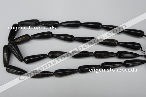 CAE24 15.5 inches 10*30mm teardrop astrophyllite beads wholesale