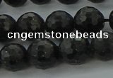 CAE37 15.5 inches 10mm faceted round astrophyllite beads wholesale