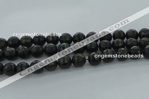 CAE40 15.5 inches 16mm faceted round astrophyllite beads wholesale