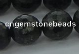 CAE41 15.5 inches 18mm faceted round astrophyllite beads wholesale