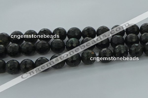 CAE41 15.5 inches 18mm faceted round astrophyllite beads wholesale