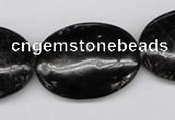 CAE61 15.5 inches 22*30mm oval astrophyllite beads wholesale